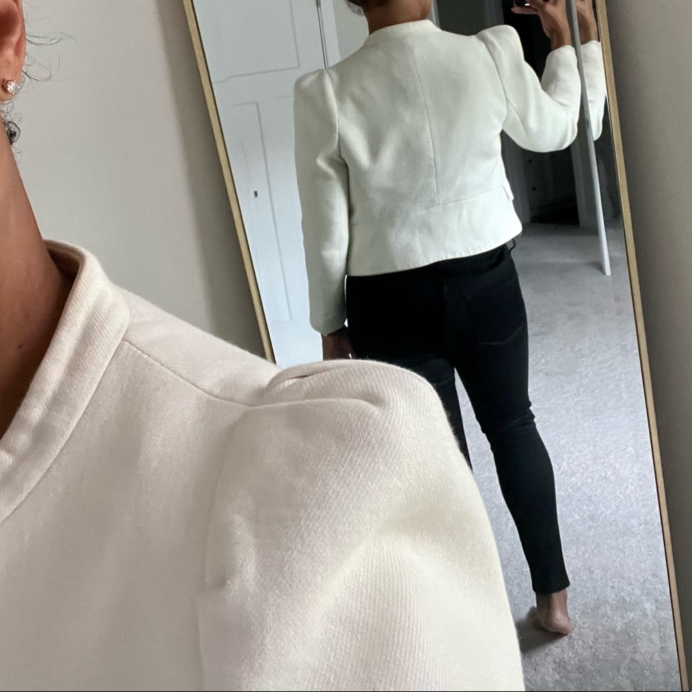 Zara Basic Cream Blazer